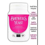 Natur by Gordion Global Natur Brewers Yeast Kedi 180 Tablet (Tüy Dökülme Karşıtı, Iştah Açıcı ve Doğal Parazit Kovucu B Vitamini)