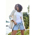 Natur Keten Astarlı Kadın Blazer Ceket 27112