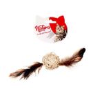 Natura 20 cm Tüylü Bambu Top Kedi Oyuncağı