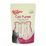 Natura 5x12 gr Püre Krema Tavuk ve Kızılcıklı Yetişkin Kedi Ödül Maması