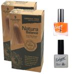 Natura Balance 9 Çok Açık Kumral Bakır 2 Adet Saç Boyası + Kalyon Tırnak Besleyici ve Bakım Yağı