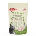 Natura Cat Puree Tavuk & Buğday Çimi 5 x 12 gr Yetişkin Kedi Ödül Maması
