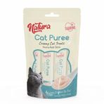 Natura Cat Puree Tavuk & Morina Balıklı 5 x 12 gr Yetişkin Kedi Ödül Maması