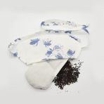 Natura Mavi Çicek Desenli NeoComfort Kanola Tohumlu bebek Göz Bandı
