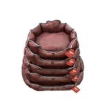 Natura XL Boy Koltuk Yatak Bordo Gri Ekose