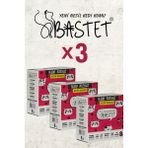 Natural 3x8 lt Bastet Topaklanan Tozsuz Premium Doğal Kedi Kumu