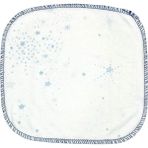 Natural Bebe %100 Pamuk 6'lı Bebek Ağız Mendili - 20 x 20 cm - Beyaz - Açık Mavi