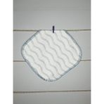 Natural Bebe %100 Pamuk 6'lı Bebek Ağız Mendili - 20 x 20 cm - Beyaz - Mavi