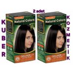 Natural Colors 3n Koyu Kahve Organik Içerikli Amonyaksız Kalıcı Saç Boyası 2 Paket