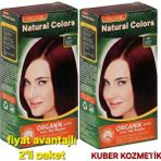 Natural Colors 5rf Şarap Kızılı Organik Içerikli Amonyaksız Kalıcı Saç Boyası 2 Kutu