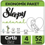 Natural Ekonomik Paket Bebek Bezi 4 Numara Maxi 52 Adet