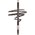 Natural Eyebrow Pencil Waterproof Çift Taraflı Suya Dayanıklı Kaş Kalemi 06 Black-Siyah