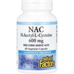 Natural Factors Nac N-Acetyl-L-Cysteine Glutathione Precursor 600 Mg 60 Vegetarian Capsules - Aromasız