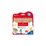 Natural Jumbo Boya Kalemi, Yarım Boy, 12 Farklı Renk, Eğitim & Hobi, Ergonomik, Kalemtıraş Hediyeli