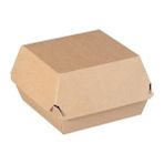 Natural Kraft Hamburger Kutusu 13X13X10 cm 100 Adet