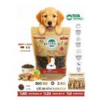 NATURALİS BARF FOOD Biftekli %100 Doğal Kurtulmuş Köpek Maması Hipoalerjenik AirDried Barf Elit Köpek Maması BEEF 500 gr