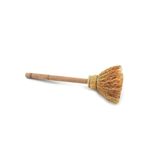 naturalistgift Ahşap Saplı Mutfak Fırçası Mini Cadı Süpürgesi