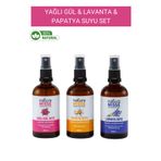 NaturaMisse Yağlı Gülsuyu Mayalı 100 ml Papatya Suyu 100 ml Lavanta Suyu 100 ml (3X100 ML) Arındırıcı Tonik