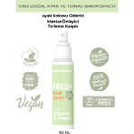 Naturana Doğal Organik Ayak ve Tırnak Bakım Spreyi Ayak Kokusu Mantar Terleme Önleyici 100 ml