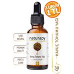 NATURAPY Havuç Tohumu Yağı (Carrot Seed Oil) Soğuk Sıkım Sabit Yağ 30 ml Damlalıklı Cam Şişe