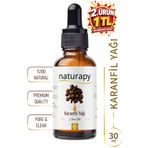 NATURAPY Karanfil Yağı (Clove Oil) Uçucu Yağ 30 ml Damlalıklı Cam Şişe