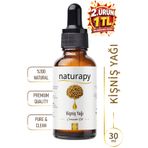 NATURAPY Kişniş Yağı (Coriander Oil) Soğuk Sıkım Sabit Yağ 30 ml Damlalıklı Cam Şişe