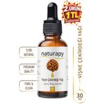 NATURAPY Vişne Çekirdeği Yağı (Sour Cherry Seed Oil) Soğuk Sıkım Sabit Yağ 30 ml Damlalıklı Cam Şişe