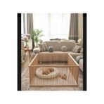 naturbird 2,5cm aralıklı 100x100cm Ahşap Köpek Çiti yükseklik 53 cm