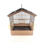 NATURBİRDS GÜRGEN DİK ÇATİ AHŞAP KUŞ KAFESİ