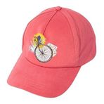 Nature Bisiklet Desenli Unisex Şapka,%100 Pamuk, Pembe