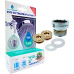 Nature Shower Natureshower Duş Su Tasarruf Aparatı - Shower Water Saver Duş Armatür ve Başlıklarına Uyar - Krom