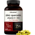 Naturebell Zinc Quercetin With Vitamin C & D3 7 In 1 Formula Zinc Vanta 240 Kapsul