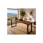 NATUREE AHŞAP 39 X 160 DOĞAL AHŞAP ÖZEL TASARIM BAR KAHVE MASASI (DEMİR AYAKLI YÜKSEKLİK 1M)