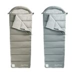 Naturehike M180 Pongee Pamuklu -8 Derece Sol Gri Uyku Tulumu