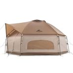 Naturehike MG Glamping 3-4 Kişilik Altıgen Yapı Kahverengi Aile Çadırı