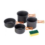 Naturehike N15T401-G 4 Parça Kamp Tencere Seti