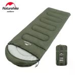 Naturehike Y150L Zarf Tarzı Kapüşonlu Pamuklu Uyku Tulumu -6°C Yeşil