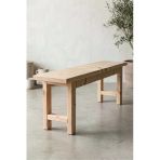 Naturel Ahşap Ladin Modern Bench Tabure (30X100)