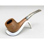 Naturel Ahşap Pipo | Ahlat Ağacı Pipo | Pearr Wood | Metal Filtreli | Pipo Sehpası Hediyeli