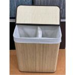Naturel Bambu Katlanabilir Kirli Çamaşır Sepeti - Sarı