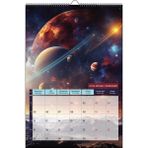 Naturel Basım 2026 Uzay / Space Duvar Takvimi
