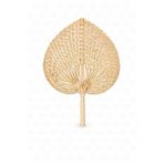 NATUREL DEKOR Bambu Palmiye Yaprağı, Japon Yelpazesi 19x26 cm, Duvar Dekorasyon, Duvar Süsü, İskandinav, Bohem