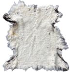 Naturel Dekoratif Boyasız Kısa Tüylü Doğal Desenli 60 x 50 cm Koyun Postu Paspas - Gerçek Deri Post