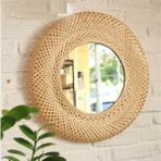 Naturel Home Bohem Sinnerlig Bambu Ayna - Iskandinav, Modern, Rattan