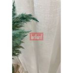 Naturel Keten Salon, Mutfak,Oturma odası,Yatak Odası, Ofis ve Büro Tül Perde 1-2.5 Pile-Ekru EYM/1254FOLDET