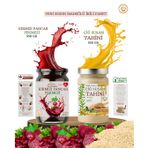 NATUREL KIRMIZI PANCAR PEKMEZİ 550 GR & ÇİĞ SUSAM TAHİNİ 550 GR 2 Lİ PAKET