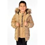 Natürel Kürklü Erkek Çocuk Mont 51248