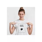 Naturel Sıfır Yaka Tişört Kişiye Özel Baskı Resim Baskılı T-Shirt