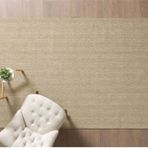 Naturel Sisal Toz Vermez Jüt Halı, 997A-Bejy, 100X300