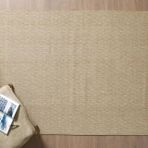 Naturel Sisal Toz Vermez Jüt Halı, 998A-Bej, 100X300